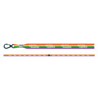 Custom Printed Rainbow Fabric Lanyards