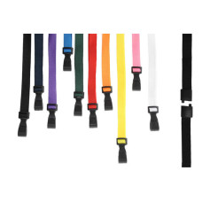 Plain Lanyard With Plastic J-clip And Safety Breakaway