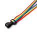 Rainbow Lanyard Plastic J Clip