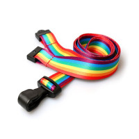 Rainbow Lanyard Plastic J Clip