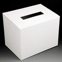 Cardboard Desk Top Ballot Box