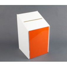 Ballot Box White Acrylic No Lock