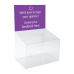 Clear Acrylic Suggestion or Ballot Box With Header