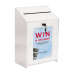 Lockable Suggestion Ballot Box -  White Acrylic