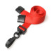 Plain Lanyard With Plastic J-clip And Safety Breakaway