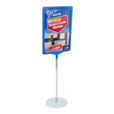 Showcard Sign Stand With Round Base