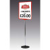 Show Card or Poster Stand With Heavy Round Base