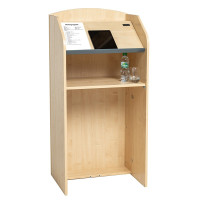 Folding Floor Standing Podium or Lectern with Shelf