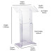 Floor Standing Clear Acrylic Podium Lectern