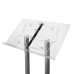 Twin A4 Lectern or Podium Steel and Acrylic