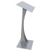 Black White or Silver Metal Lectern With Curved Pole