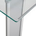 Tempered Glass and Steel Contemporary Podium/Lectern