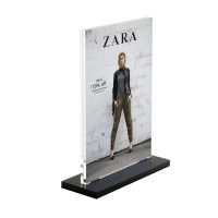 Counter Standing Acrylic Block Sign Holder