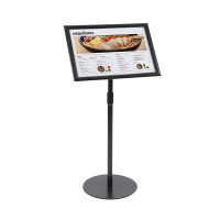 Adjustable Black Floor Standing Snap Frame