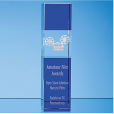 Award Plaques Blue Crystal