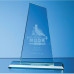 Award Plaques In Jade, Clear and Smoked Glass