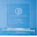 Award Plaques In Jade, Clear and Smoked Glass