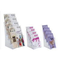 Leaflet Holder Four Tier Portrait