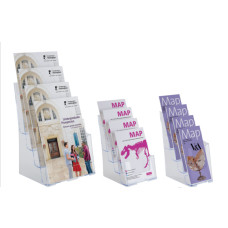 Leaflet Holder Four Tier Portrait