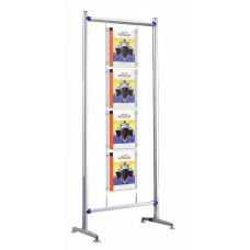 Floor Standing 4 x A4 Cable Poster Display