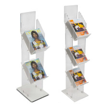 Tiered Acrylic Magazine Holder