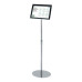 A4 Bevelled Edge Chrome and Black Poster Stand