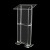 Folding Acrylic Podium with Frosted Front