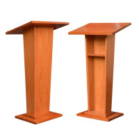 Tapered Column Solid Wood Mahogany Lectern