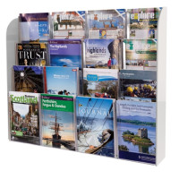 Multi Pocket Wall Mounted Brochure Dispenser