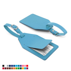 Angled Luggage Tag With Security Flap