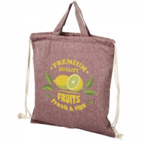 Recycled Cotton Drawstring Backpack